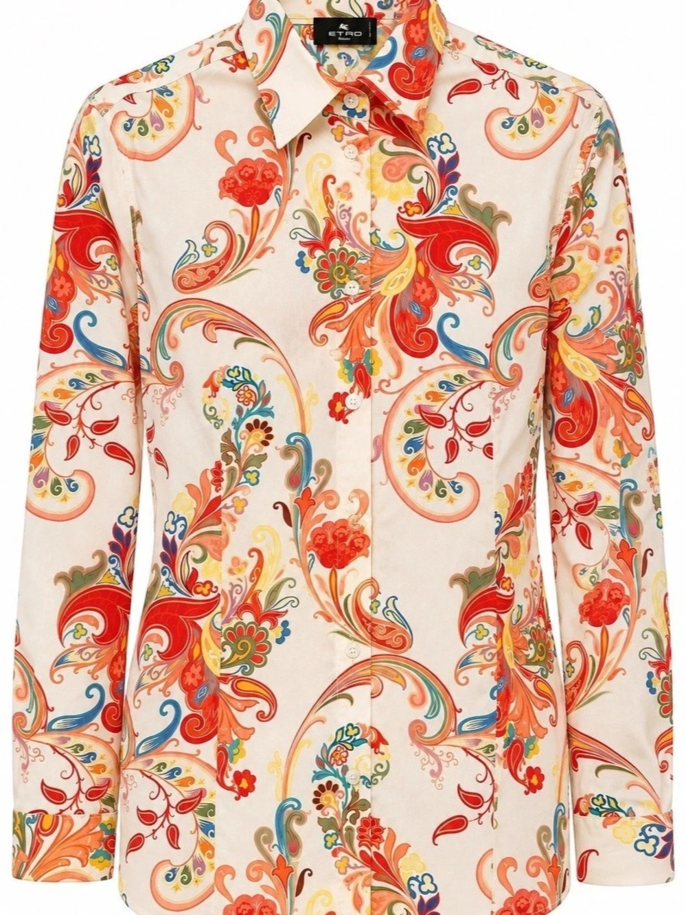 ETRO Multicolor Paisley Cotton Shirt IT 46